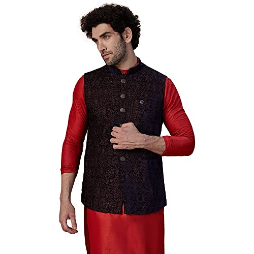 Buy Manyavar Mens Jacket, Nehru Jacket for Men, Ethnic Jacket for ...