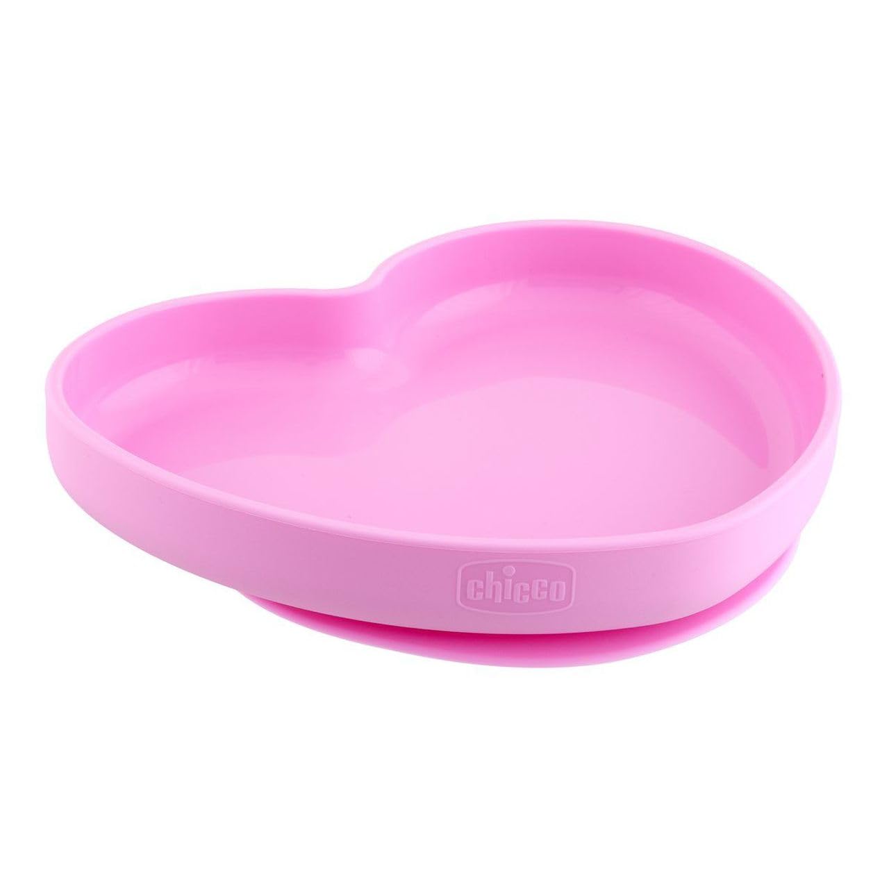 Chicco Meals Take Eat Easy Heart Plate with Suction Cup +9m Pink