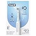 Oral-B iO Deep Clean Rechargeable Electric Powered Toothbrush, White with iO Series 3 Limited, 2 Brush Heads and Travel Case - Pressure Sensor to Protect Gums - 3 Cleaning Settings - 2 Minute Timer