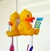 Yellow Rubber Duck Toothbrush Holder