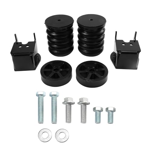 ZFQPTO SSR-117-47 Rear Suspension Enhancement Kit Air Helper Spring Bump Stop Fit for Ford F150 4WD 2009-2018 Rear Leaf Spring Suspension Upgrade System Set of 2