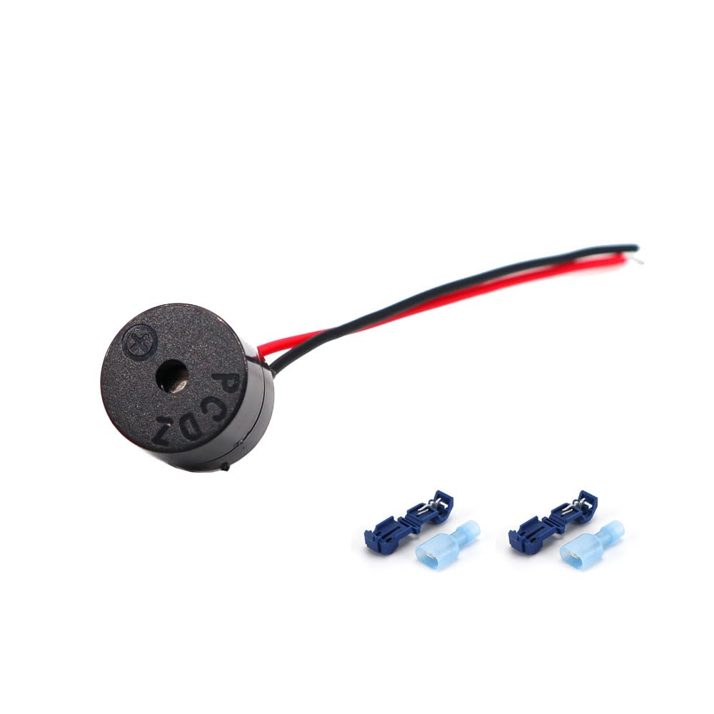 2-Pk Universal Golf Car Turn Signal Buzzer Beeper Electromagnetic Buzzer Kit Universal for Club Cart, EZGO, Yamaha