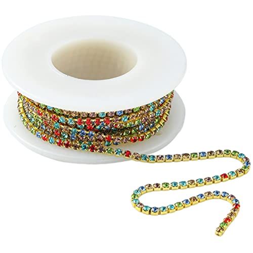 Cadena de rhinestone HAPINARY de 2 rollos para ropa y costura 7