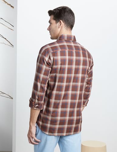 Image of Symbol Premium Men's Checkered Casual Shirt - Regular Fit | Full Sleeve | Pure Cotton (Available in Plus Sizes)