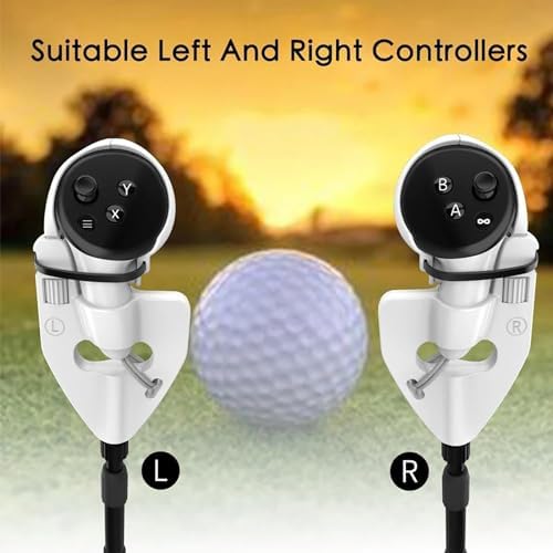 Adapter VR Golf Club z chowanym uchwytem, bezpieczną antypoślizgową silikonową przyczepnością, wciągającym doświadczeniem Swing dla realistycznej symulacji gier w wirtualnej rzeczywistości