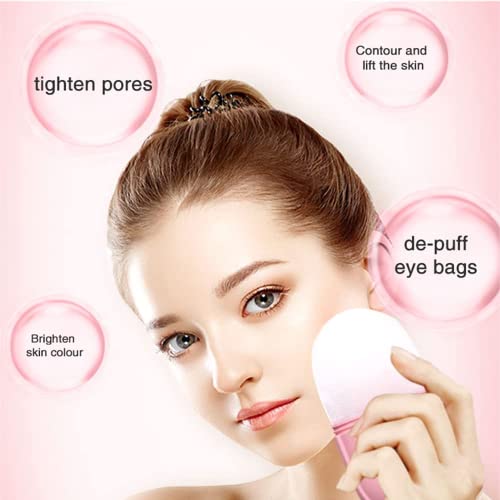 Imeasy Ice Roller For Face And Eye, Upgrated Ice Face Roller,Facial Beauty Ice Roller Skin Care Tools, Ice Facial Cube, Gua Sha Face Massage, Silicone Ice Mold For Face Beauty (Pink) #TOP5