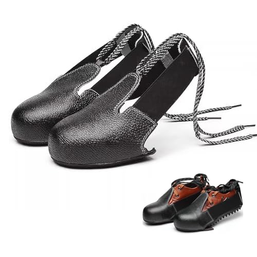 ziyue Steel Toe Shoe Covers for Men Women, Anti Smashing Safety Toe Caps No Slip Toe Guards for Workplace Industrial Protection