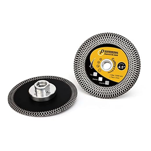 PANFREET 4.5" Porcelain Tile Grinding Blade Diamond Tile Blade with 5/8"-11 Arbor Cutting for Ceramic Tiles,Granite,Marble