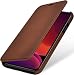 Produktbild StilGut Book Case kompatibel mit iPhone 11 Hülle aus Leder zum Klappen, Klapphülle, Handyhülle, Lederhülle, dünn - Braun Antik