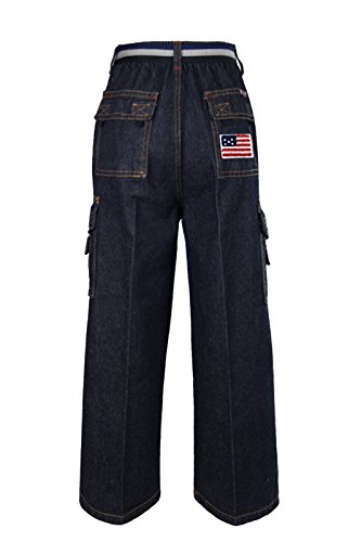 Boys Toddler Teen Denim Jeans Bottom Belt Stars & Stripes 2-14 Yrs3