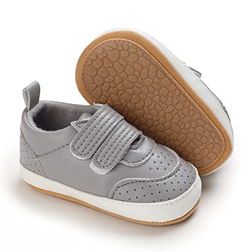 Spring and Summer Children Baby Toddler Shoes Boys and Girls Casual Shoes Flat Bottom Light Breathable Comfortable Solid Color Hook Loop Toddler Shoes Size 94