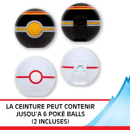 Ceinture - BANDAI - Pokémon Clip 'N' Go - 1 ceinture, 2 Poké Balls et 1 figurine Salameche 5 cm