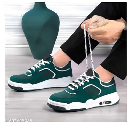 Image of CHICAGO-01 Stylish Casual Mid Top Sneaker and Trendy Shoes with Laces for Men & Boys, Perfect, College, Parties and Outings, Lightweight, Comfortable, and Durable for All-Day Use