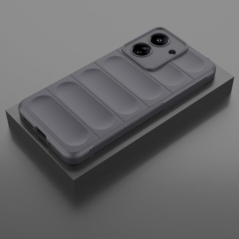 Image of amazon basics Basic Case for Mi Redmi 13C 4G (Silicone Grey)