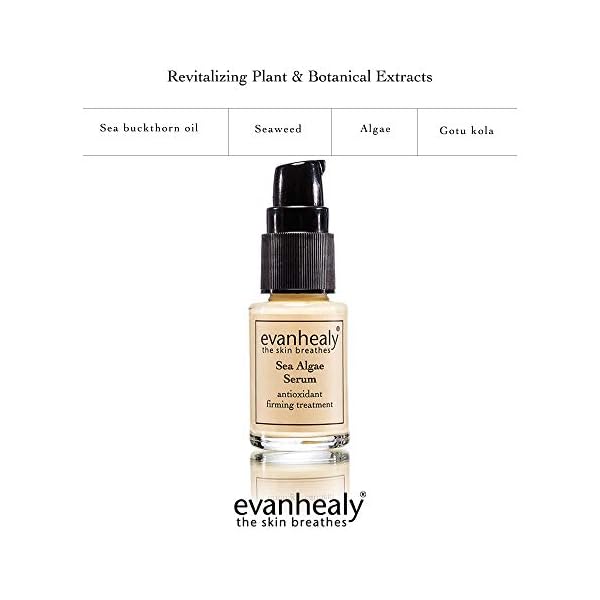 evanhealy Sea Algae Anti Wrinkle Serum for Sensitive Skin | Lightweight Firming Face Serum Anti Aging | Facial Serum with Hyaluronic Acid & Botanical Extracts