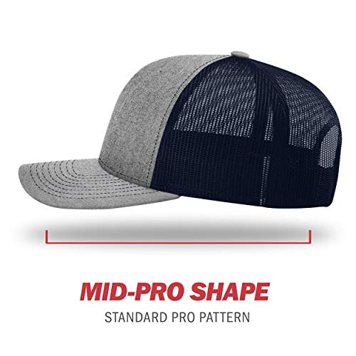 Image of Richardson 112P Patterned Snapback Trucker Hat - Custom Leather Patch Hat | No Minimals | Volume Tiered Pricing