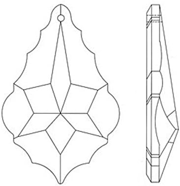 ASFOUR CRYSTAL Set of 10-63mm French Pendant Prisms 911-63