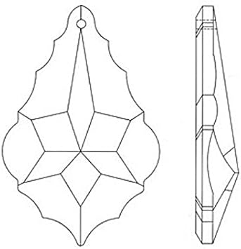 ASFOUR CRYSTAL Set of 10-63mm French Pendant Prisms 911-63