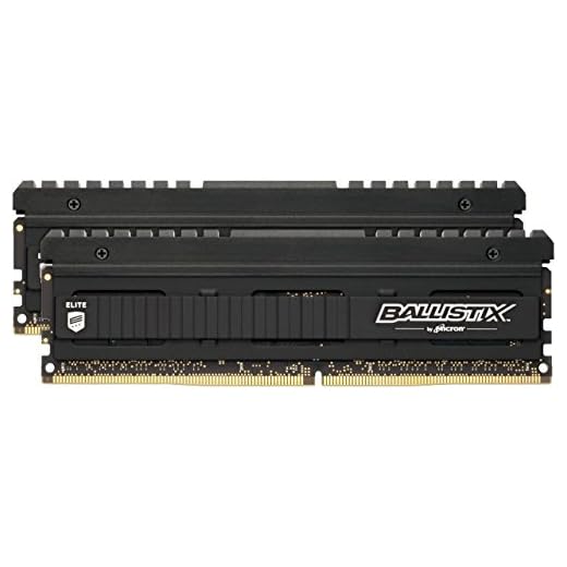 Crucial Ballistix Elite BLE2K8G4D40BEEAK 4000 MHz, DDR4, DRAM, Mémoire Kit pour PC de Gamer, 16Go (8Gox2), CL18