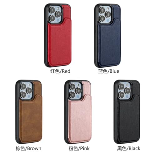 Étui portefeuille iPhone 12 magnétique or rose en cuir chic