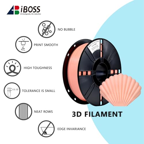 Image of iBOSS PLA Plus (PLA+) 3D Printer Filament 1.75mm,1kg Spool (2.2lbs) Toughness Enhanced 3D Printing Filament,Dimensional Accuracy + /- 0.02mm,1.75mm PLA Plus Filament,Fit Most FDM Printer(Pink)