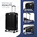LUGG Travel Suitcase Set - Skywander 3-Piece Hard Shell Luggage, 20" 24" 28" Strong & Lightweight with Secure TSA Lock, Smooth 360° Wheels & Resilient Handle - Airline Approved