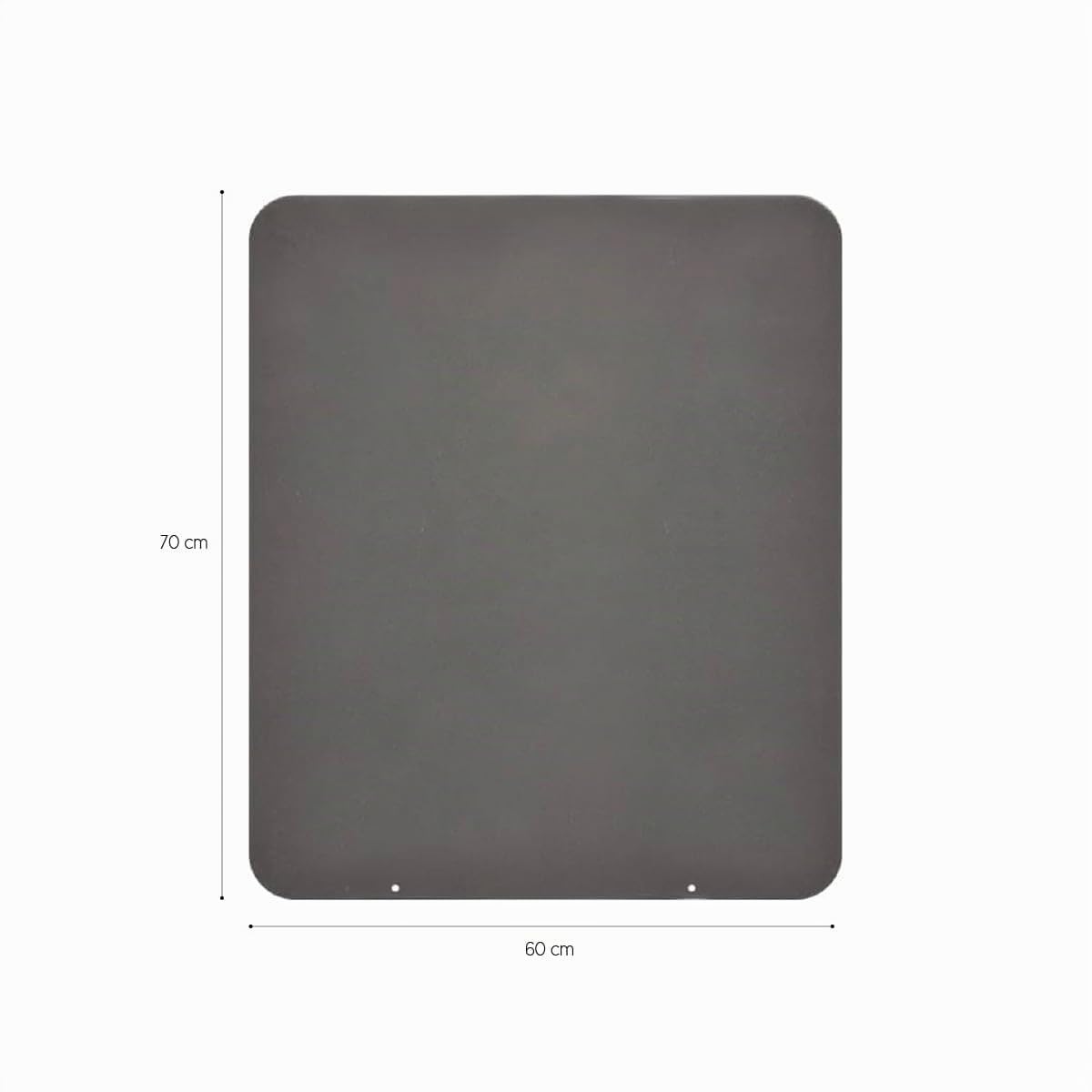 Divina Fire Pedana salvapavimento per stufe a legna e pellet in acciaio 70x60