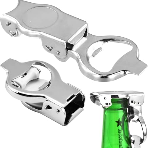 Exbrith 2 Pezzi Apribottiglie Pieghevole, Apribottiglie Multifunzione, Apri chiudi-bottiglie 2 in 1, per Bar Camping Outdoor