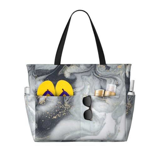 Sac à bandoulière pour femme grand volume marbre gris pastel