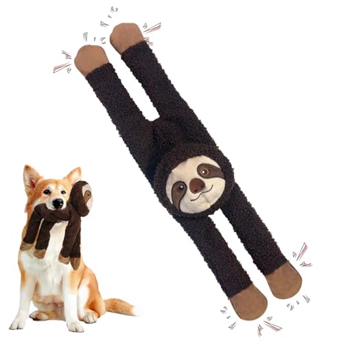 Hundespielzeug Kleine Hunde - Langlebiges Welpenspielzeug Kauspielzeug Hund Spielzeug Plüsch Kuscheltier Dog Toys Intelligenz (Faultier B)
