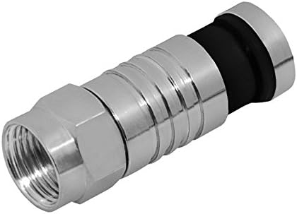 Miniatura 3 de Herramienta de prensado de cable coaxial Herramienta de compresión para conector coaxial Cable Alicate Terminador 50 unids Conectores de compresión