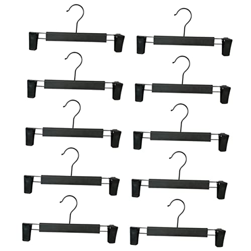 Cabilock 10pcs Non-Slip Plastic Pants Clips Pant Hanger for Clothing Storage Clip Hangers for Easy to Clean Multi-Seasonal Home Essential