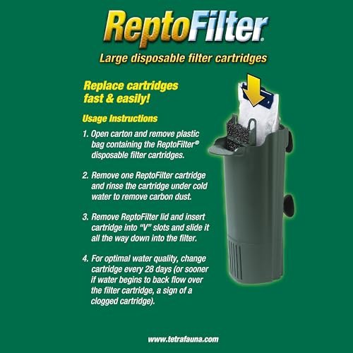Image of Tetra Large ReptoFilter Filter Cartridges (3 Count, Pack of 48)