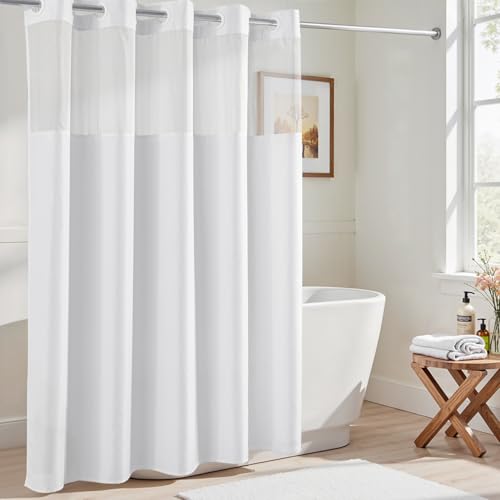 Rideau de douche de qualité hôtelière River Dream en polyester pour salle de bain - 8