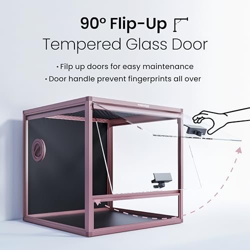 Terrarium pour reptiles 45x45x45 cm Phailozoo MagicCube, réservoir de 88 gallons pour lézard
