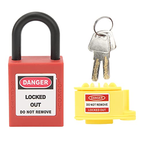 Circuit Breaker Lockout, Breaker Lockout Blocker Kit, Industrial Plug Lockout, Nylon Waterproof Safety Lockout Kit for Industry