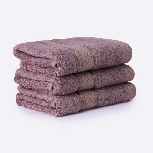 Image of Bamboo Soul Bamboo Face Towel | Ultra Absorbent & Super Soft | 30 x 30 cm - 550 GSM | Pack of 3 (Dark Beige)
