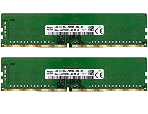 Timetec Hynix オリジナル 16GB キット (2x8GB) DDR4 3200MHz PC4-25600 アンバッファード ECC 1.2V CL22 1Rx8 シングルランク 288 ピン UDIMM サーバー メモリ RAM モジュール アップグレード(16GB キット (2x8GB))