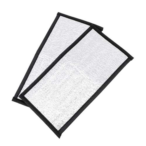 Happyyami 2pcs Small Reptile Warming Pad Reflective Heat Reptile Enclosure Insulation Mat Pet Heated Pad Winter Mat