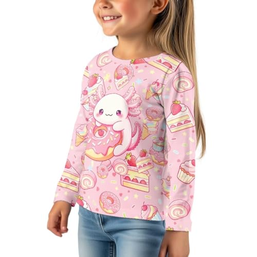 Image of WELLFLYHOM Long Sleeve T-Shirt for Boys Girls 3-16 Years Old Tee Tops Crewneck Pullover Shirts Fall Outfits