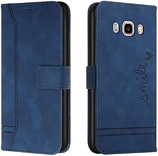Lihondar Compatible with Samsung Galaxy J5 2016 /J510 Case, Samsung J5 2016 /J510 Case Wallet, PU Leather Folio Flip Cover with Card Holder Magnetic Closure Kickstand Phone Case Cover (Blue)