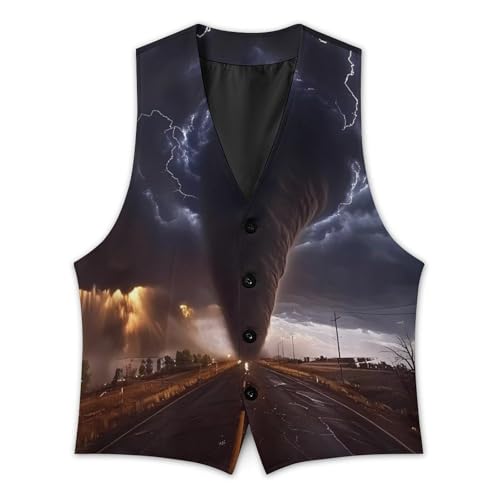 Tornado Mens Slim Fit Suit Vest Dress Waistcoat Casual Business Vest3