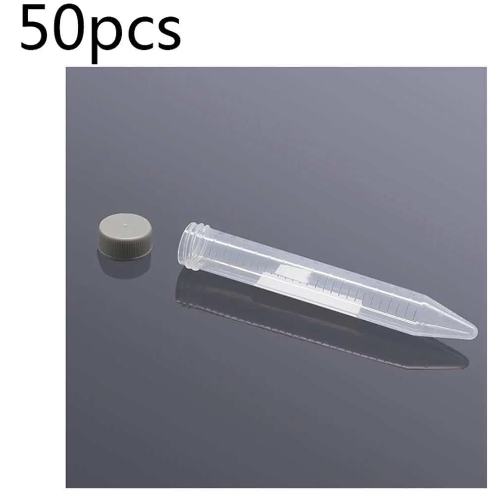 50 pezzi da 15 ml con tappo a vite for provette centrifuga, forniture for tubi Life Tube Attrezzature da laboratorio