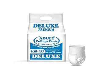 Deluxe Adult Diapers Pullups Pants Large - Xl 80-120Cms / 31