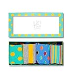Happy Socks Gift Boxes for Men, Women | Pack of 4 Pairs | Colorful, Fun, Unique, Themed Patterns |...