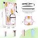 VEKELEE Insulated Water Bottle Carrier with Adjustable Strap Easter Background Style Water Bottle Holder Bag with Pockets