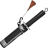 Samurai Sword Katana Umbrella with Japanese Style Handle, Full-Automatic Rust-Proof and Wind Resistance, Rain & Sun Strong Protection, Portable Cosplay Umbrella for Men Women Adults, Decoration Gift