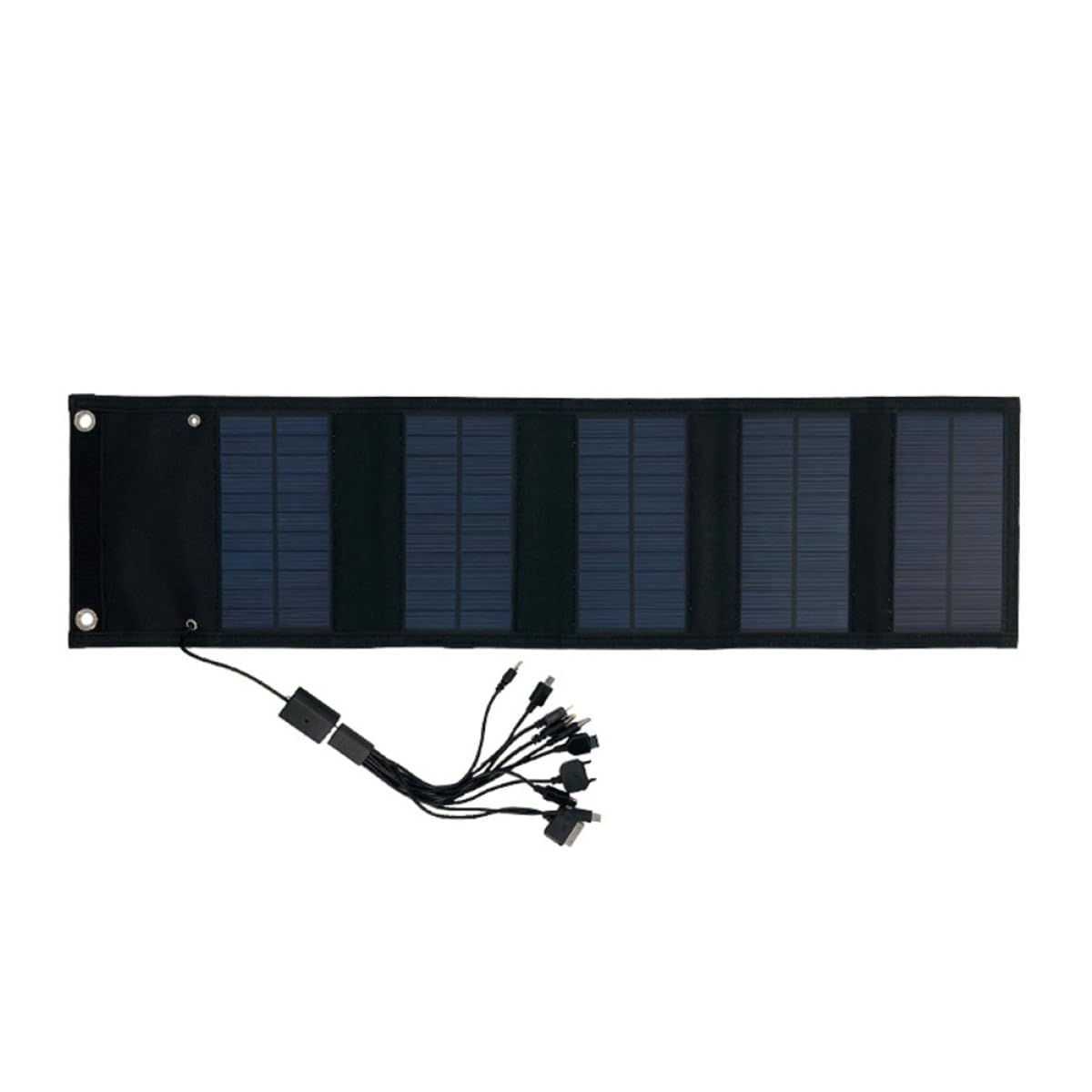 Levemolo Cargador Solar Plegable de 15w y 6v Panel Monocristalino Portátil para Camping y Emergencia Material Abs y Cobre