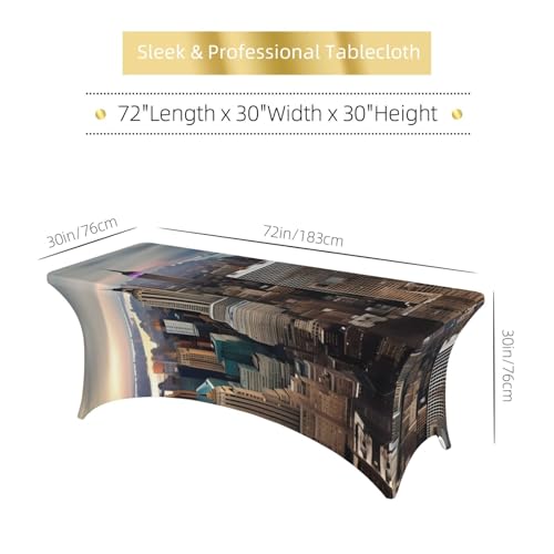 Nappe de table rectangulaire de qualité supérieure pour réception chic