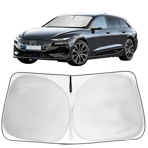 Windshield Sun Shade Fit 2026 2025 2024 2023 2022 2021-2019 Audi A6, Front Window Sunshade Car...